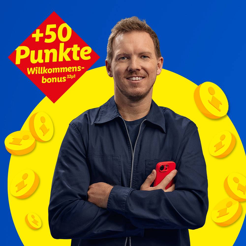 Jetzt +50 Punkte Willkommensbonus (32p1).