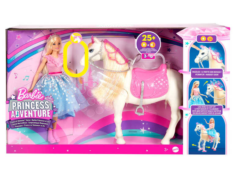 Gehe zu Vollbildansicht: Barbie »Prinzessinnen Abenteuer« Tanzendes Pferd und Puppe - Bild 2