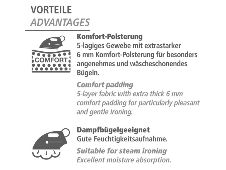 Wenko Bügeldecke »Air dampfbügelgeeignet Comfort«