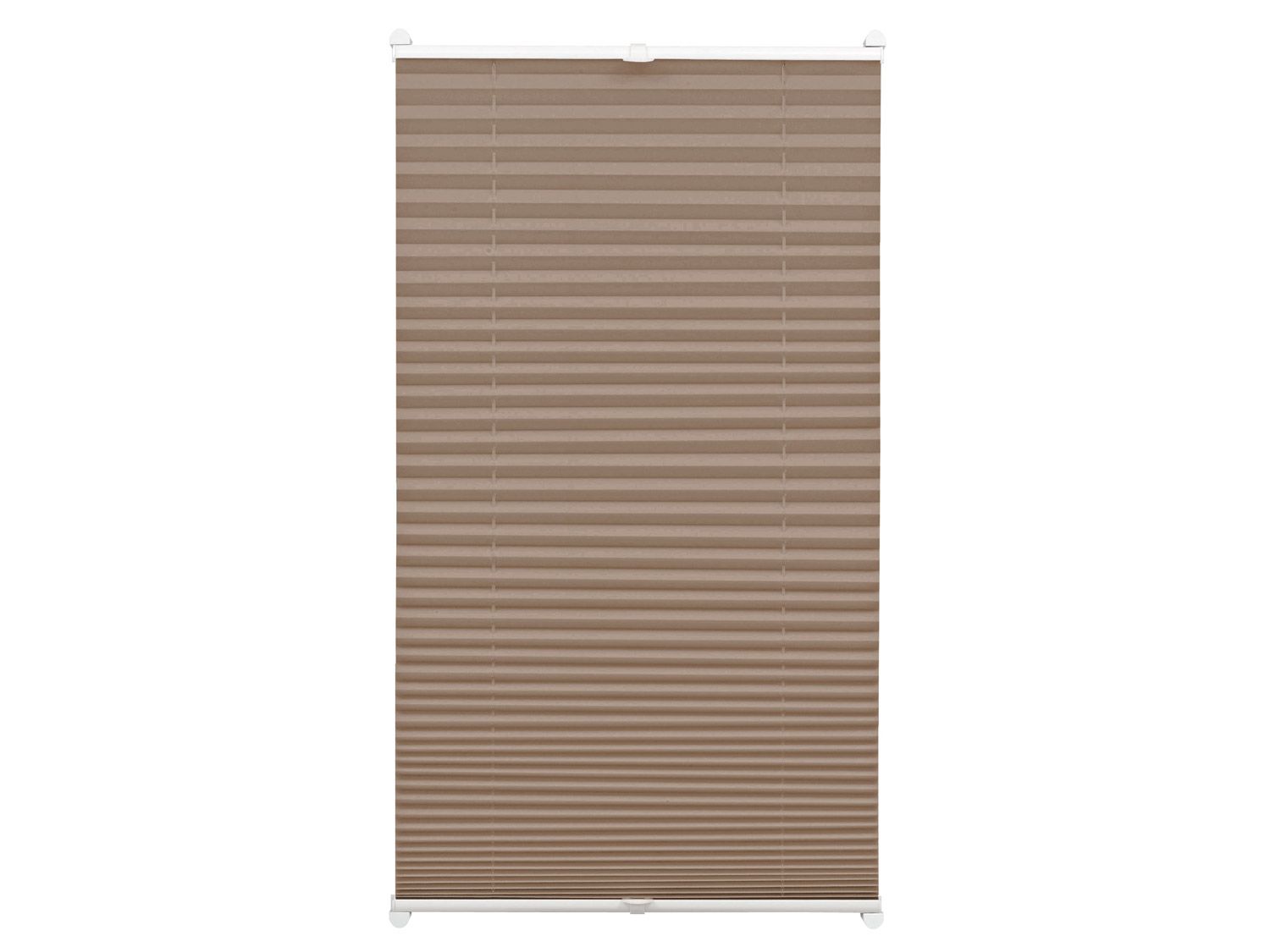 Gardinia EASYFIX Plissee mit 2 Bedienschienen (taupe, 80 x 130) 80 x 130