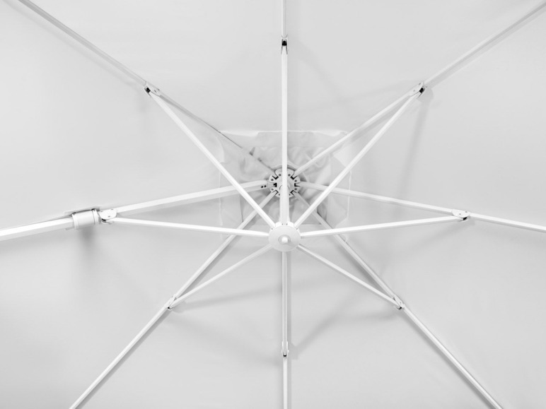 Gehe zu Vollbildansicht: Schneider Ampelschirm »RHODOS TWIST BIANCO«, 300 x 300 cm, mit Plattenständer, imprägniert - Bild 33