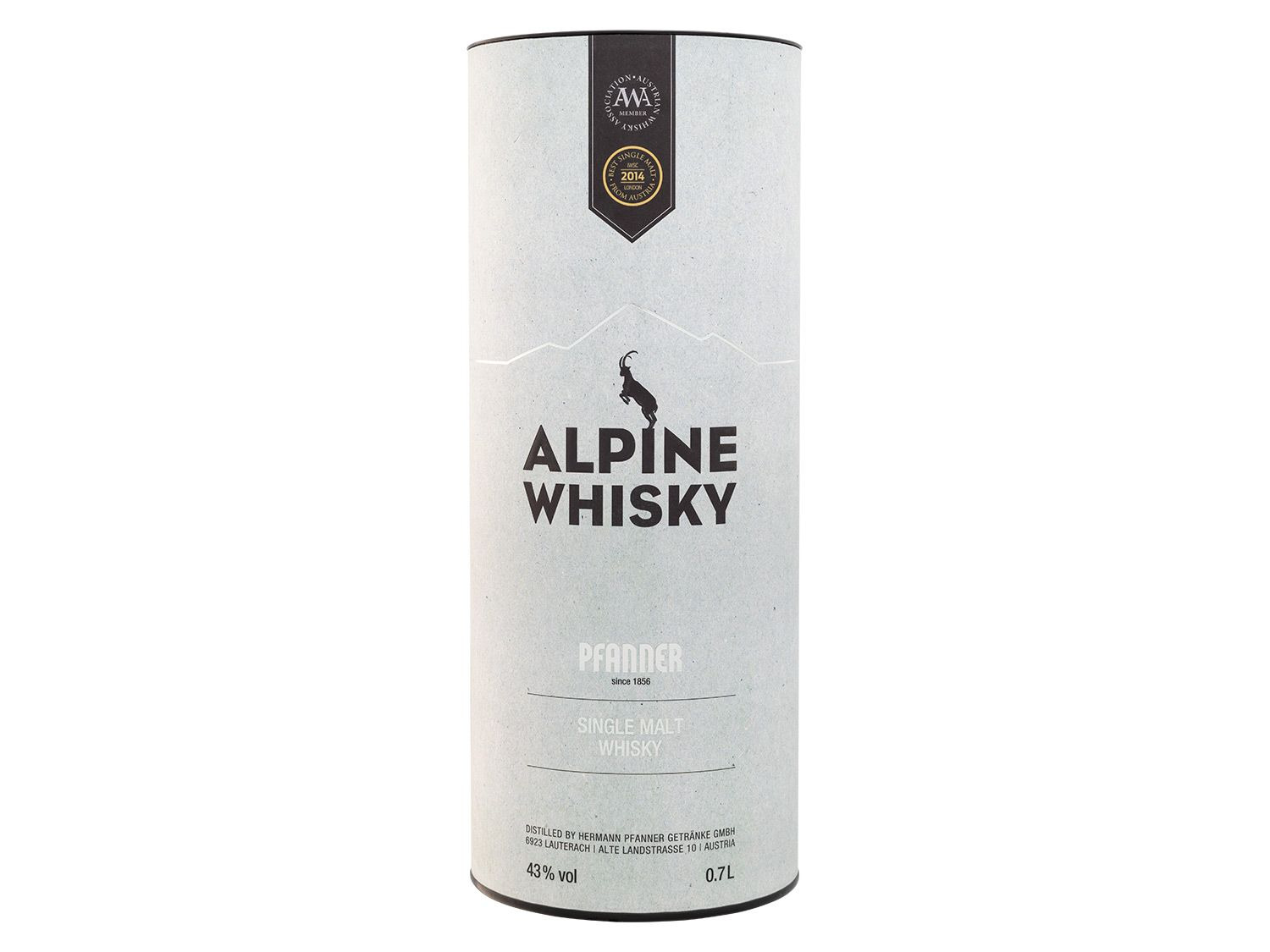 Geschenkbox … mit 43% Malt Alpine Whisky Pfanner Single