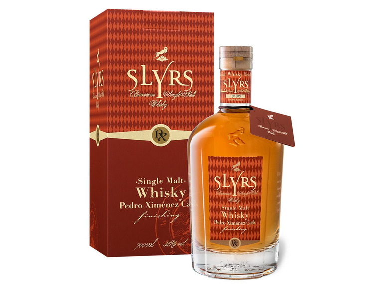 Gehe zu Vollbildansicht: Slyrs Bavarian Single Malt Whisky Edition Pedro Ximenéz Finish mit Geschenkbox 46% Vol - Bild 1