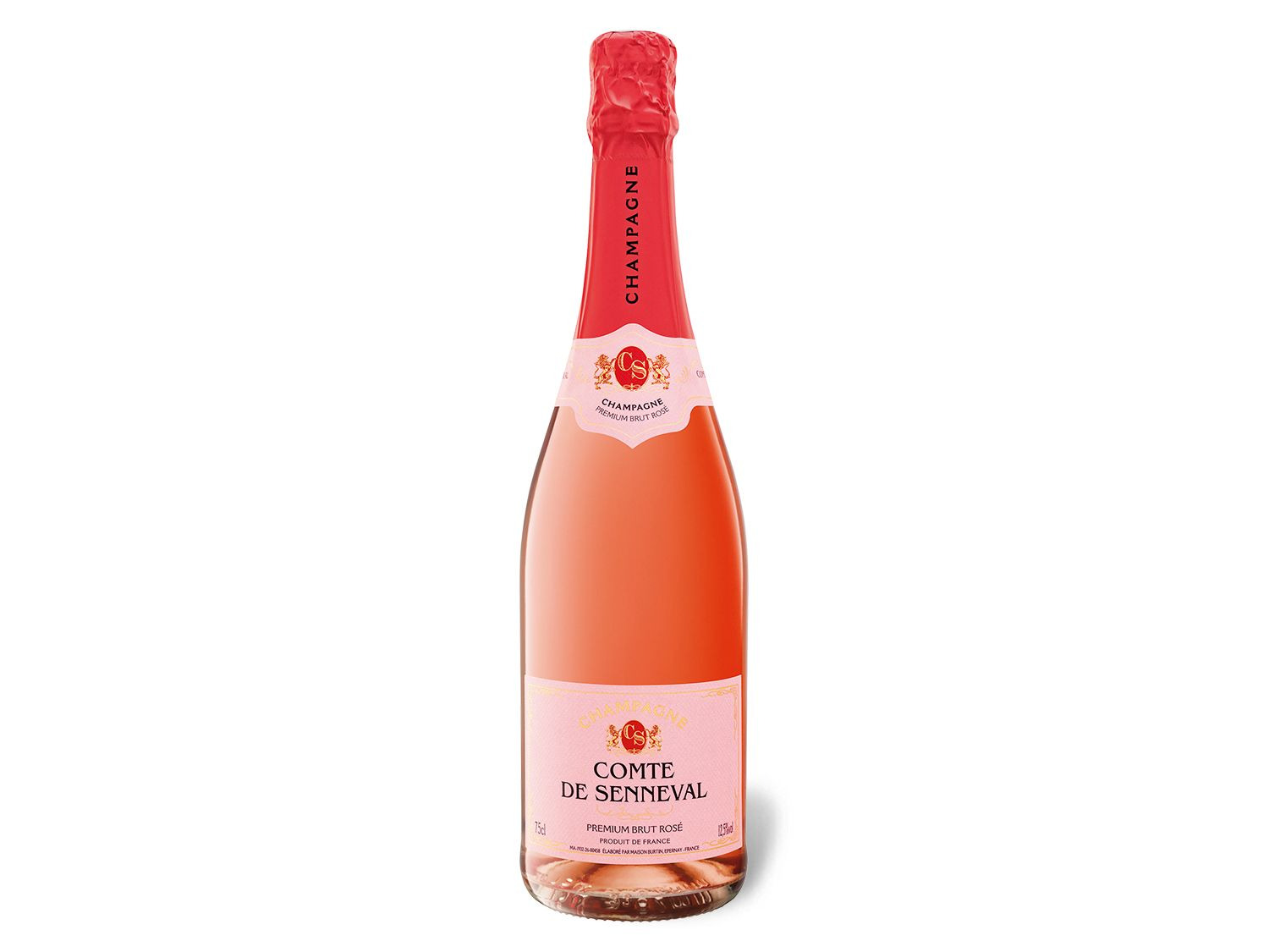 Champagner LIDL Premium Rosé, de Senneval Comte Brut |