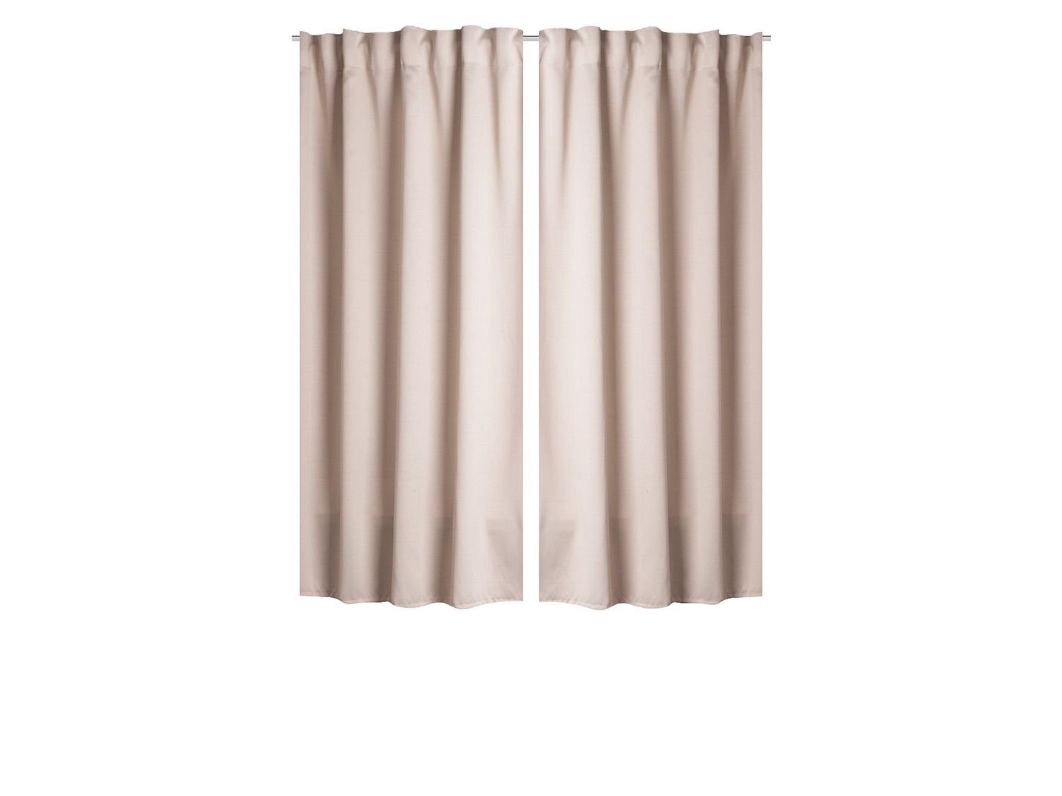 Home Wohnideen Fertigschal Verdunklungsstoff 2er Pack (beige, 175 x 140 cm) 175 x 140 cm