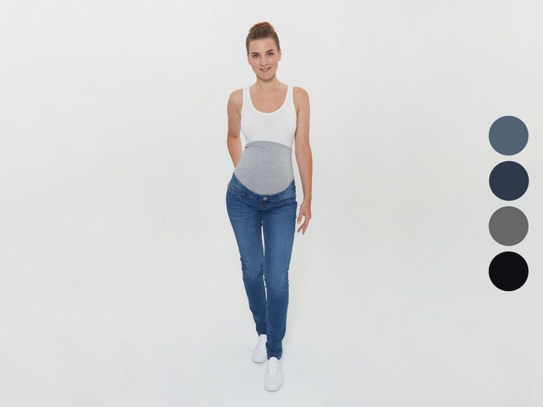 Gehe zu Vollbildansicht: ESMARA® PURE COLLECTION Umstands-Jeans, formstabil, Super-Stretch-Material, Bio-Baumwolle - Bild 1