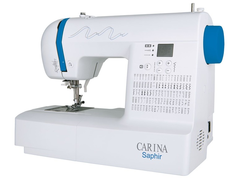 Carina Computer mit Nähprogramme, 100 Nähmaschine Knopflöcher, »Saphira«, 7 Anschiebetisch