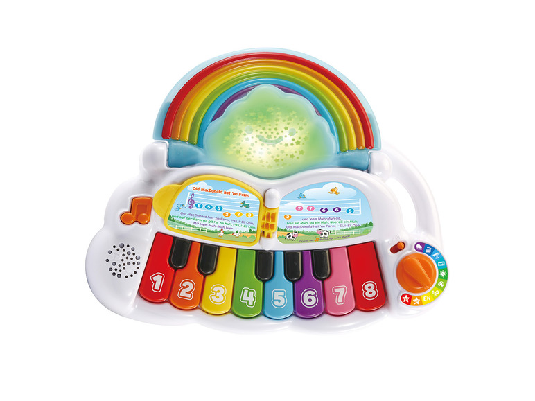 Gehe zu Vollbildansicht: vtech Babys Regenbogen-Keyboard, mit Liedern und Melodien - Bild 3