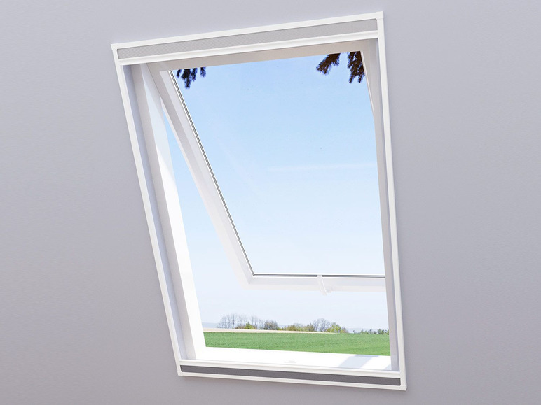 cm 110 Aluminiumprofile, Insektenschutz, B 160 wip Sonnen- H x 2in1-Dachfenster-Plissee, u.