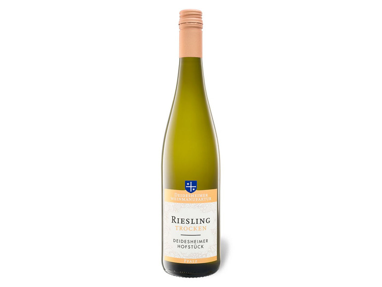 Deidesheimer Weißwein trocken, QbA 2021 Riesling Hofstück Weinmanufaktur Pfalz Deidesheimer