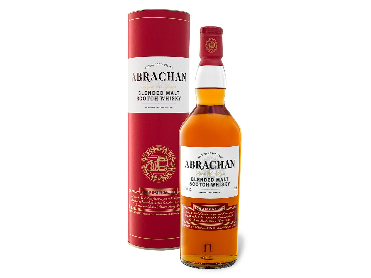Abrachan Blended Malt Scotch Whisky 16 Jahre mit Geschenkbox 45% Vol