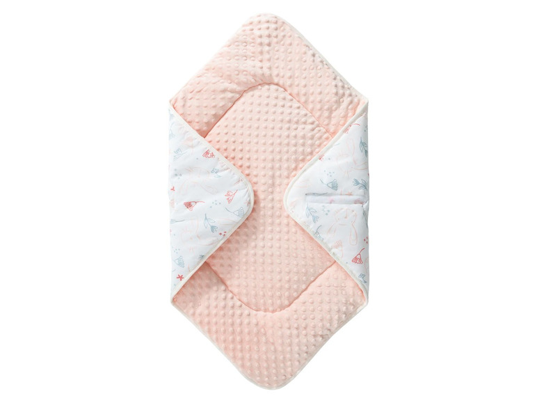 Gehe zu Vollbildansicht: LUPILU® Baby Einschlagdecke, 73 x 73 cm, mit Baumwolle - Bild 1