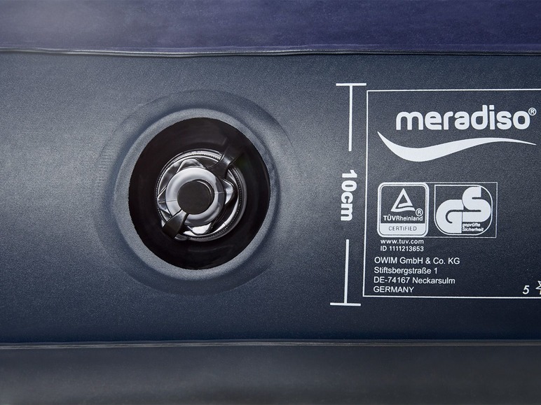Gehe zu Vollbildansicht: MERADISO® Luftbett, 137 x 22 x 191 cm, mit Euro-Schraub-Ventil, aus robustem Kunststoff - Bild 12
