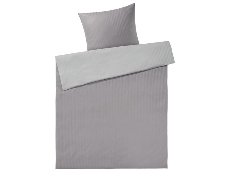 Gehe zu Vollbildansicht: MERADISO® Bettwäsche, 155 x 220 cm Deckenbezug, mit Streifendamast aus reiner Baumwolle - Bild 5