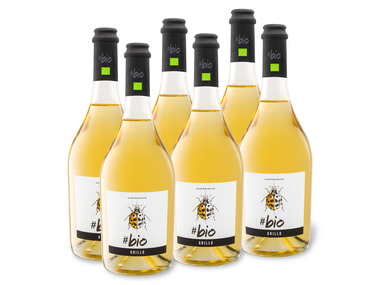 Weinpaket #bio Grillo DOC 0,75-l-Flasche Sicilia t… 6 x