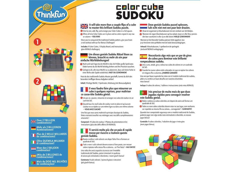 Gehe zu Vollbildansicht: Thinkfun Ravensburger Color Cube Sudoku - Bild 2