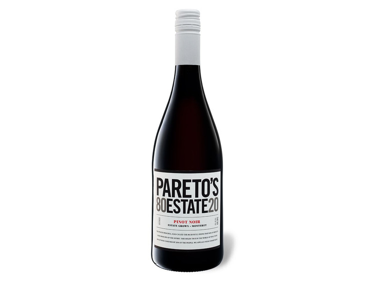 Pareto’s 2018 Estate 80/20 trocken, Noir Rotwein Pinot
