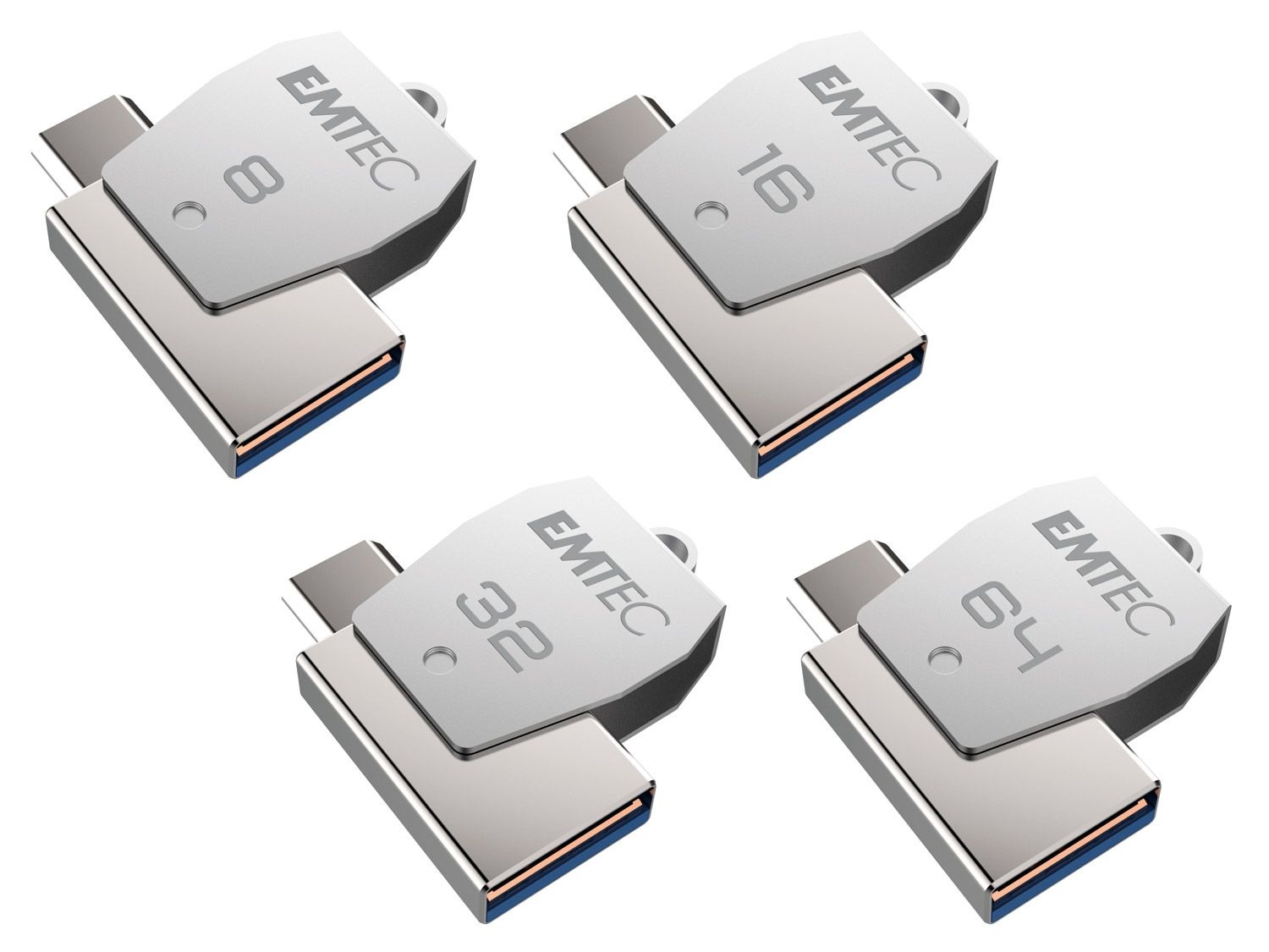 Emtec Dual USB 2.0 micro-USB Stick T250