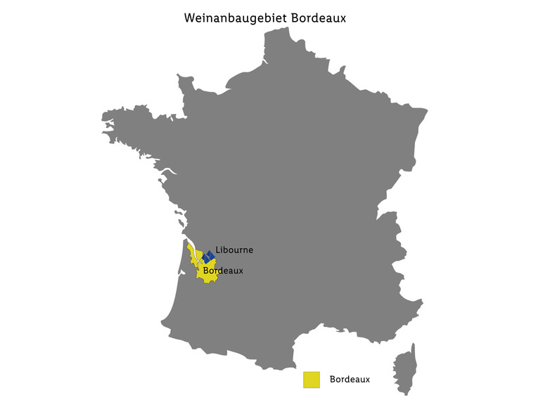 Rotwein de Laurent Baron de trocken, 2022 Bordeaux Lalande Pomerol Saint AOP