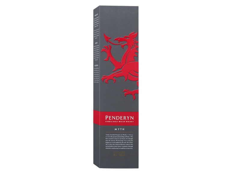 Penderyn Myth Single Whisky Geschenkbox 41% Vol Welsh mit Malt