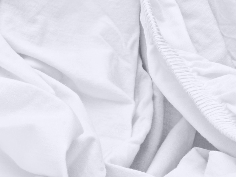 Gehe zu Vollbildansicht: Biberna Jersey Spannbettlaken, für Matratzentopper, aus Baumwolle und Elasthan, bügelfrei - Bild 5