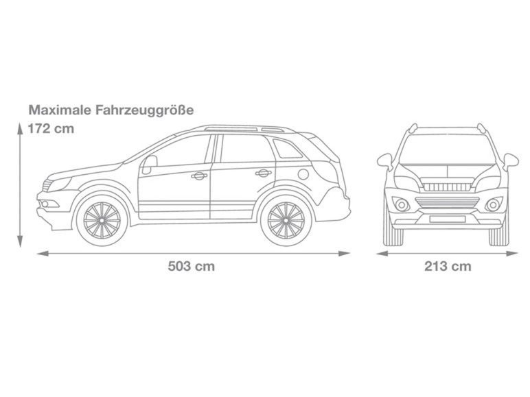 Gehe zu Vollbildansicht: cartrend Autoabdeckung »Suv«, effektiver Schutz, mit Kordelzug, aus Polyester - Bild 3