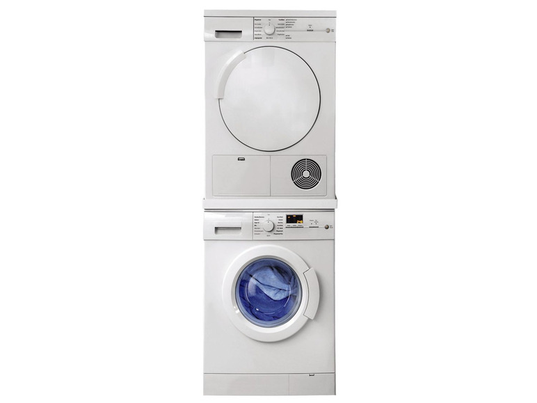 Gehe zu Vollbildansicht: Xavax Zwischenbaurahmen für Waschmaschinen, zum Befestigen des Trockners, 60 x 60 cm - Bild 3