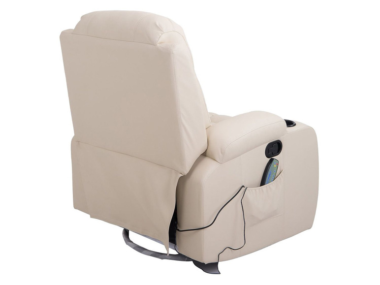 Wärmefunktion Massage Sessel und HOMCOM TV creme mit -