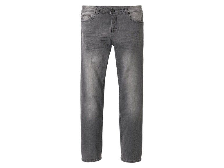 Gehe zu Vollbildansicht: LIVERGY® Jeans Herren, Slim Fit, 5-Pocket-Style, mit Knopfverschluss, hoher Baumwollanteil - Bild 2
