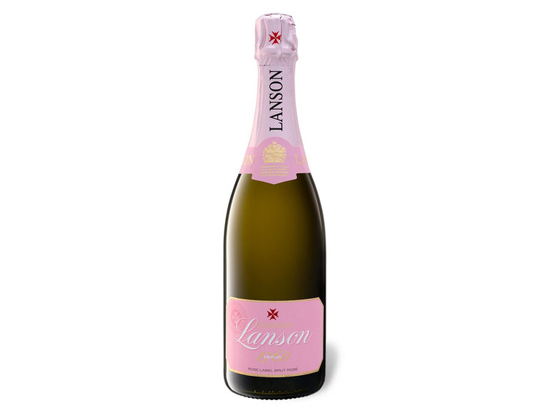 Geschenkbox, Rosé Brut Champagner mit Lanson