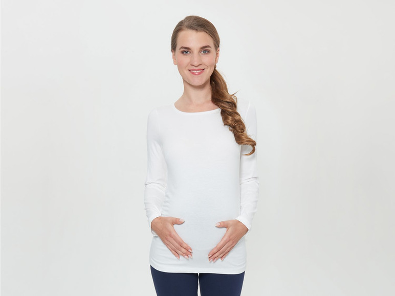Gehe zu Vollbildansicht: ESMARA® 2 Damen Umstandsshirts, mit Bio-Baumwolle - Bild 29