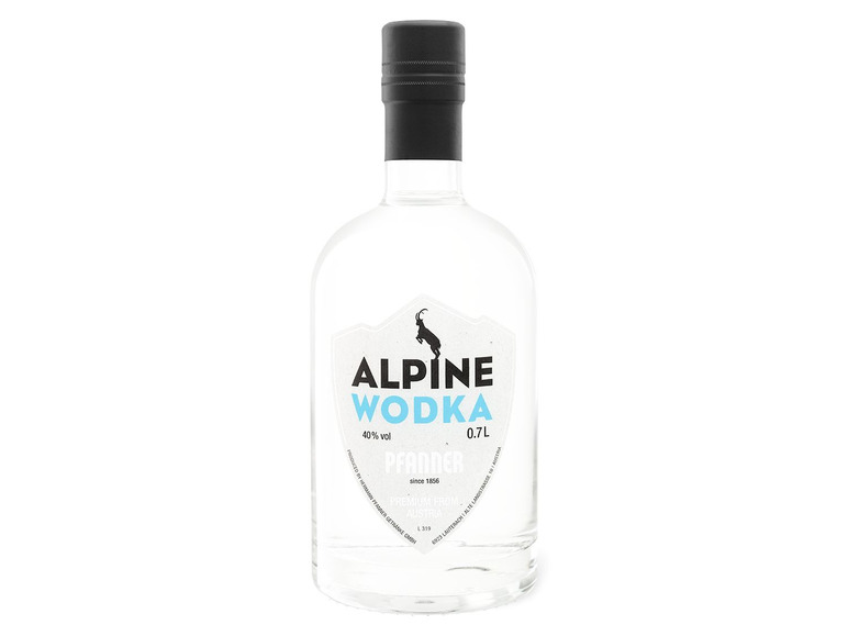 Vol Geschenkbox Wodka mit Pfanner 40% Alpine