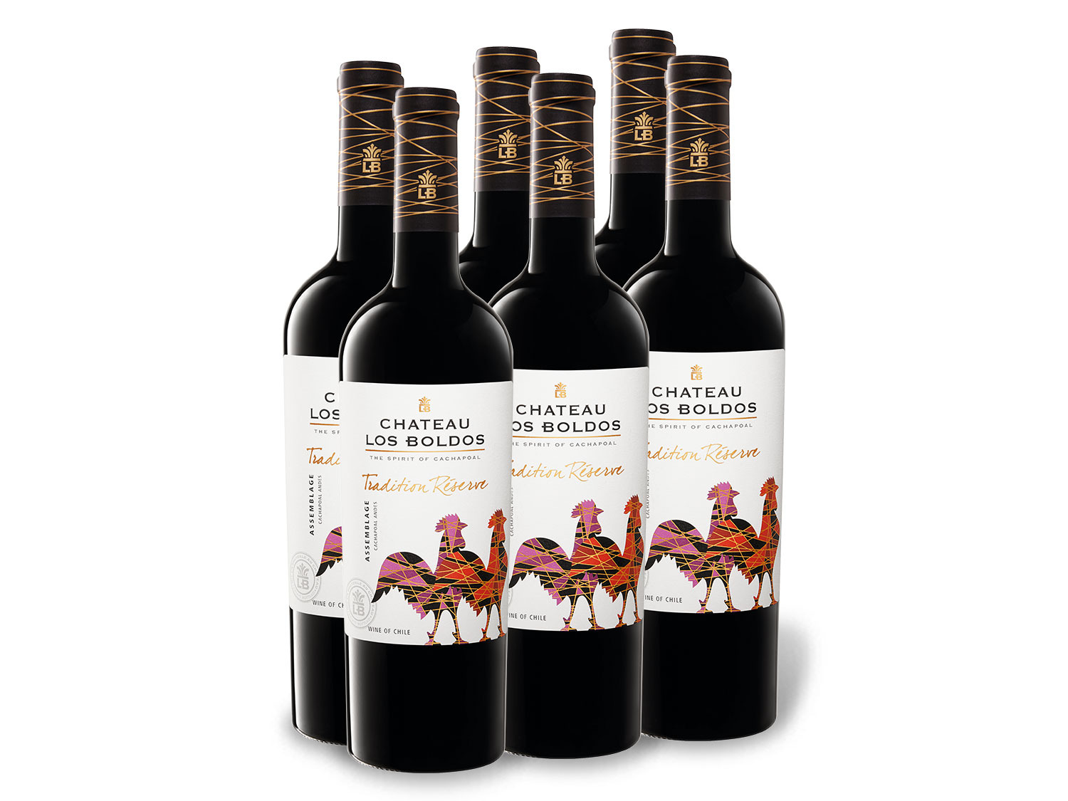 Los Boldos x … Chile 0,75-l-Flasche Weinpaket Château 6