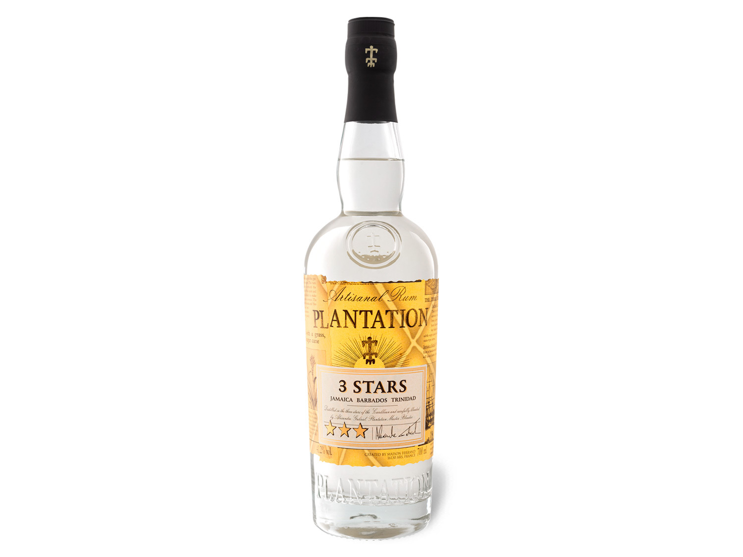 | 3 Rum Vol White Stars 41,2% LIDL Plantation