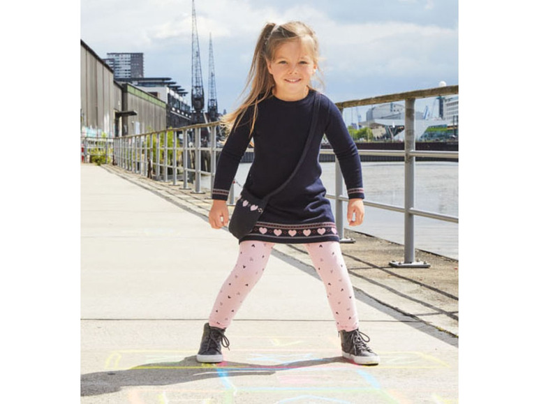 Gehe zu Vollbildansicht: LUPILU® Kleinkinder Strickkleid Mädchen, mit Tasche - Bild 9