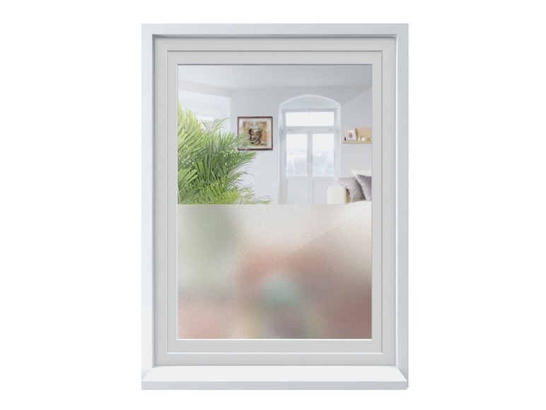 Gehe zu Vollbildansicht: MELINERA® Fenster-Sichtschutzfolie, selbsthaftend, wiederverwendbar, leichte Reinigung - Bild 6