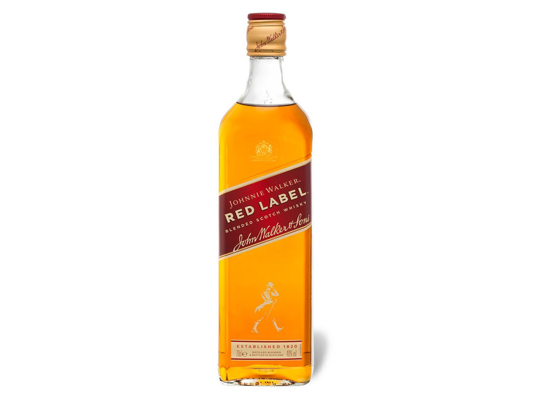 Red 40% Johnnie Vol Whisky Scotch Label Walker Blended