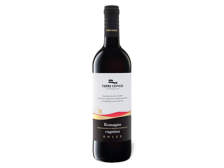 Cagnina Cevico süß, Terre Romagna Rotwein 2023 DOC