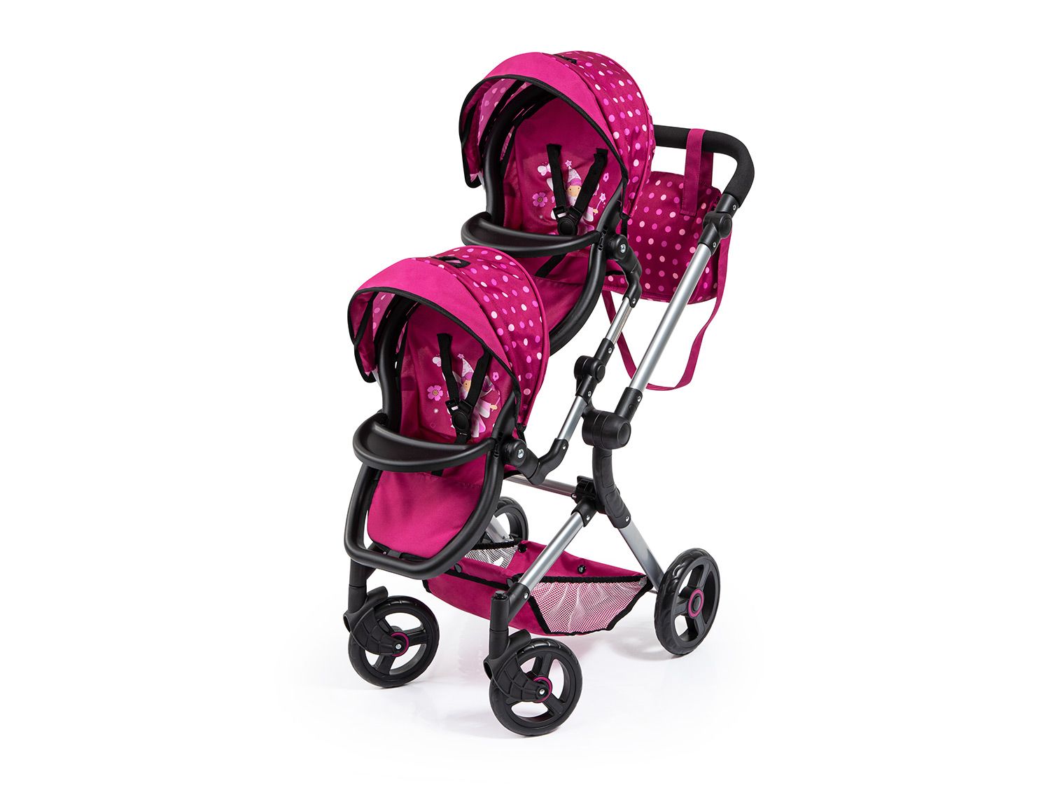 Bayer Design Zwillings-Puppenwagen Twin Neo (bordeaux)