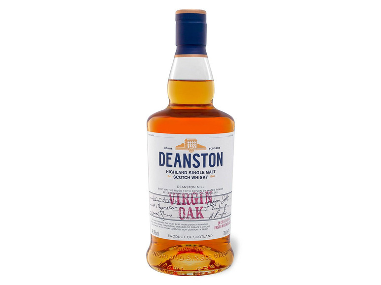 Virgin Single Oak Whisky Geschenkbox Scotch Deanston mit Vol Highland 46,3% Malt
