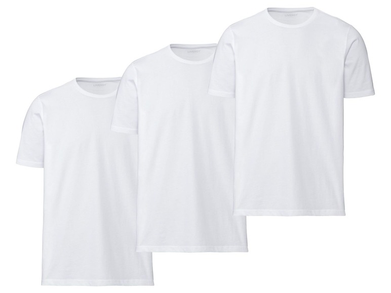 Gehe zu Vollbildansicht: LIVERGY® T-Shirt Herren, 3 Stück, aus Baumwolle - Bild 6