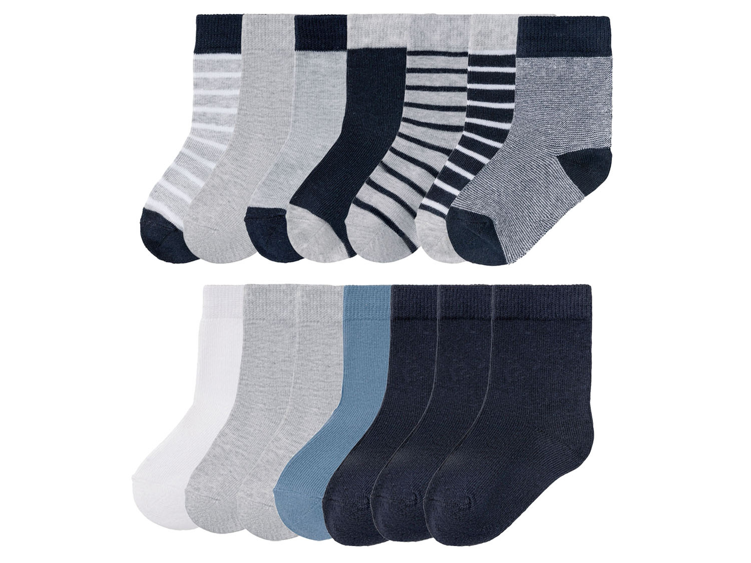 lupilu® Kleinkinder Jungen Socken, mit Bio-Bau… 7 Paar