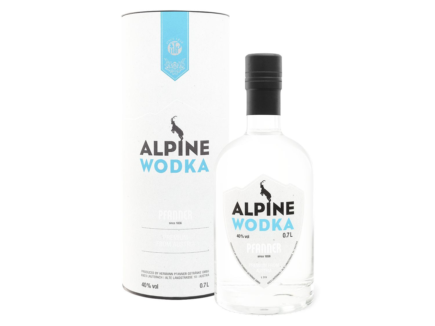 Pfanner Alpine Wodka LIDL 40% Geschenkbox Vol | mit