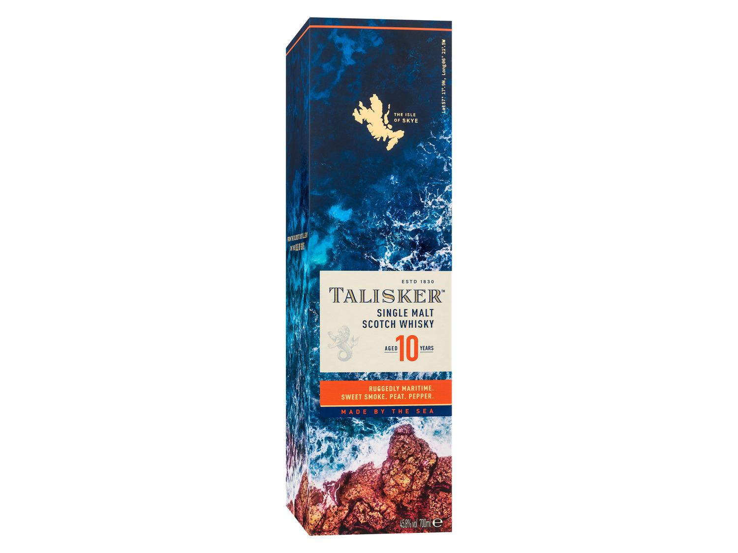 Geschenkbox 45,8% mit Single Malt Scotch Talisker Whisky 10 Jahre Vol