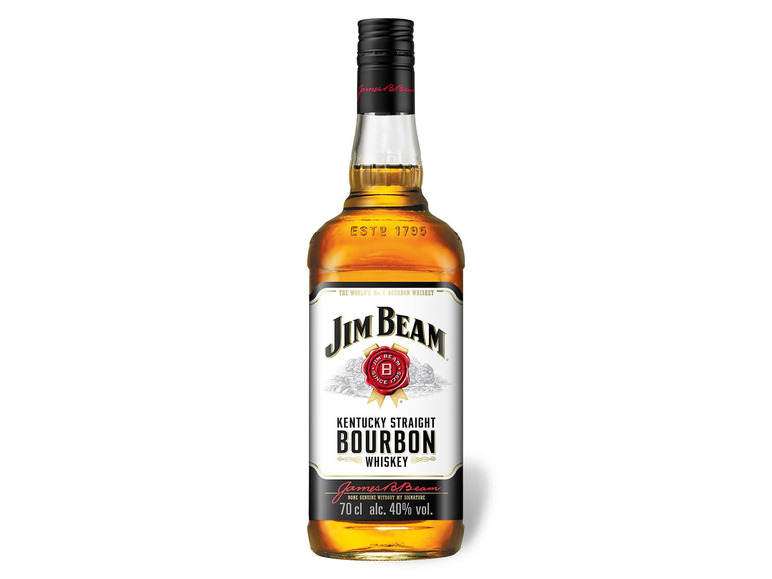 Bourbon Straight BEAM 40% White Whiskey Kentucky JIM Vol