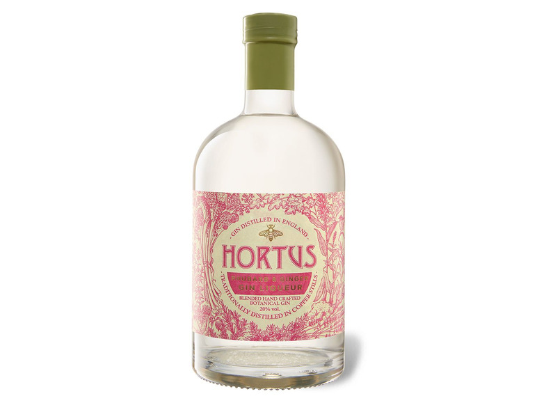 Hortus Rhabarber Gin Likör & Vol 20% Ingwer
