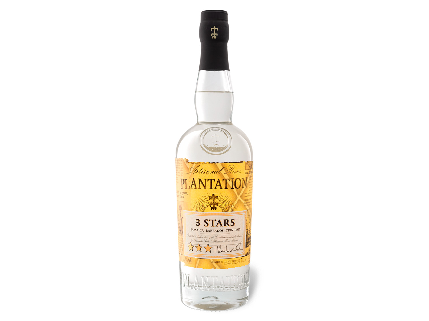 Plantation 3 Stars White Rum 41,2% Vol