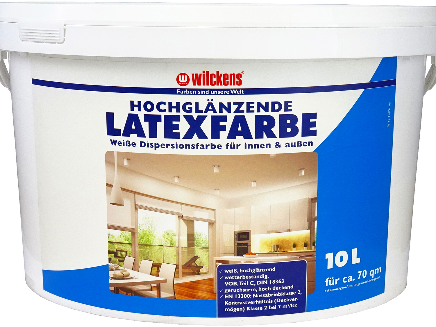 Wilckens Latexfarbe, 10l (hochglänzend)