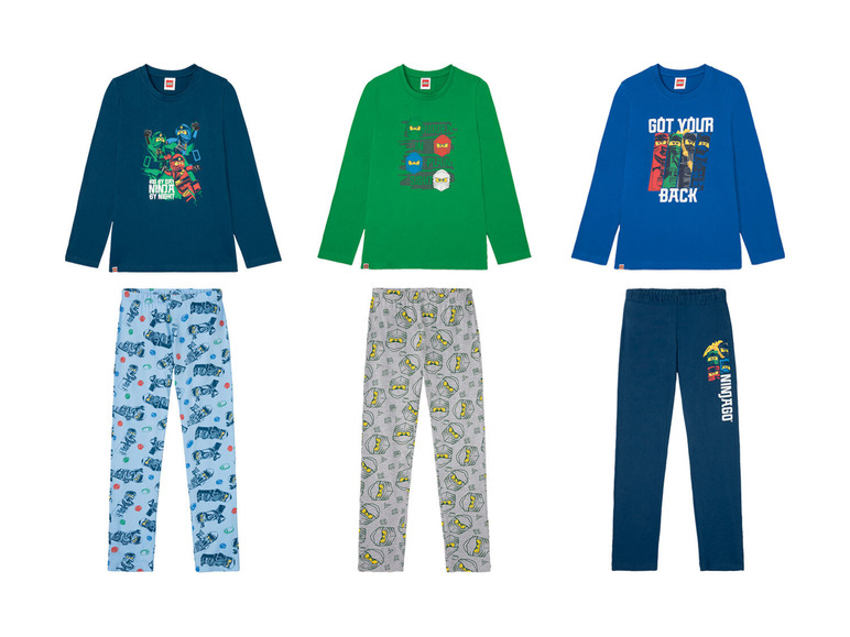 Gehe zu Vollbildansicht: LEGO Kinder Jungen Pyjama, aus reiner Baumwolle - Bild 1