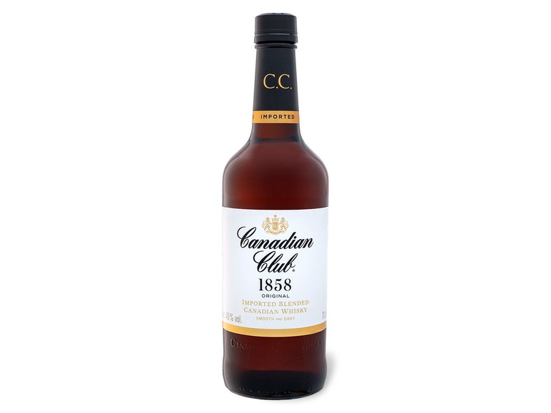 5 Imported Blended Canadian Whisky 40% Vol Canadian Jahre Club